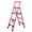 red-25, variant on Lightweight Stainless Steel Telescoping Ladder for Window Cleaning and Painting&nbsp;– Heavy Duty 330LBS Capacity Folding Ladder with Slow Retraction and Portable Storage Strap