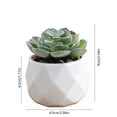 thumbnail image 3 of Artificial Plants Plastic Pots Plants Indoor Office Home Decor Women Gifts, 3 of 5