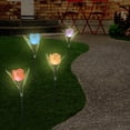 thumbnail image 5 of 12 lámparas LED de tulipán para césped, creativas, para jardín, decorativas para exteriores., 5 of 5