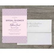 Loving Lattice Deluxe Bridal Shower Invitation