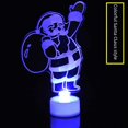 thumbnail image 1 of Árbol de Navidad pequeño de acrílico luminoso y colorido, muñeco de nieve, Papá Noel, regalo, productos de decoración navideña, suministros, 1 of 4