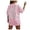 Pink, variant on Womens Athletic Tops Elbow Tops for Women Space T Shirt Womens Shirt Athletic T Women Oversized Tee for Casual Summer Shirts Long Sleeve Solid Color Ladies Pink S
