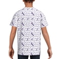 thumbnail image 5 of Wukai Lavender Flowers Youth Unisex Short Sleeve T-Shirt for Boys, Girls, Teens, and Kids-X-Small, 5 of 7