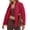 Red, variant on Women's Oversized Lightweight Down Coat Long Sleeve Zip Packable Short Puffer Jackets