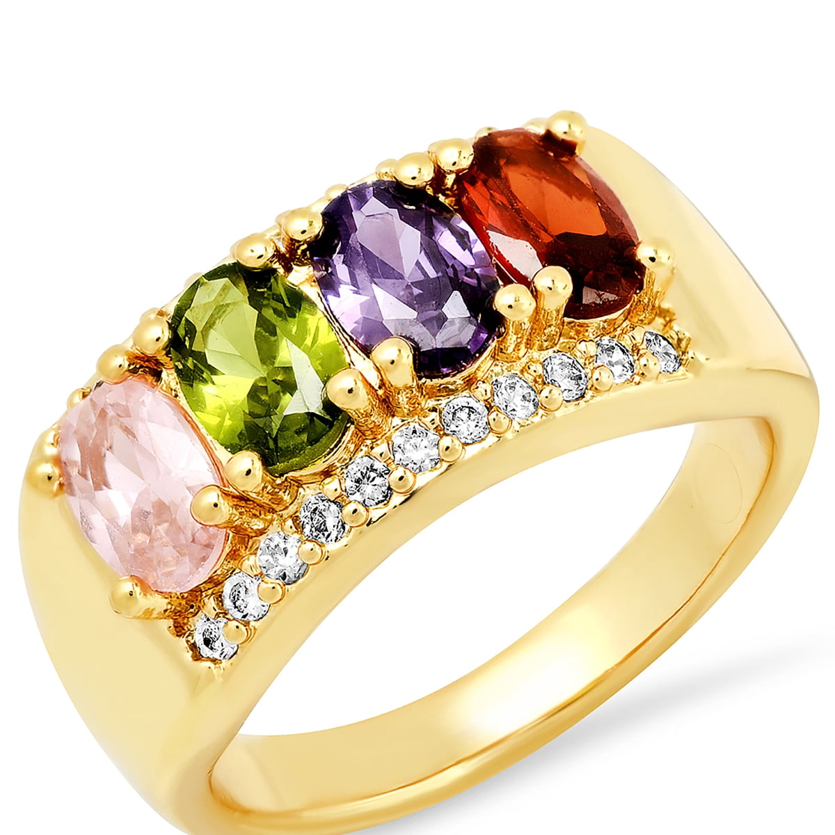 Stainless Steel 18k Gold Plated Ring Size