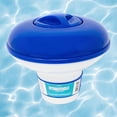 thumbnail image 2 of Swim Central 31482165 10 in. Adjustable Floating Swimming Pool Chemical Dispenser, White & Blue, 2 of 8