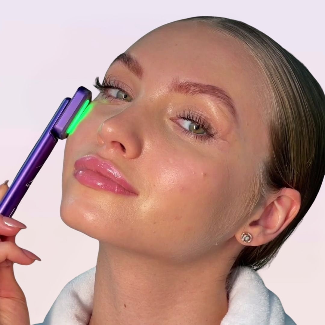 Luyors Chromaglow 7-Color LED Skincare Wand, Anti-Aging Facial Tool, Heat & Red Light Therapy for Dark Circles, Redness & Uneven Tone