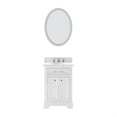 thumbnail image 2 of Water Creation Derby 24" Wood Single Bathroom Vanity in White/Chrome, 2 of 10