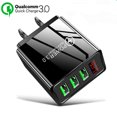 thumbnail image 1 of CNKOO Chargeur Mural USB 3 Ports Charge Rapide QC 3.0 + Affichage Numérique LED, 1 of 9