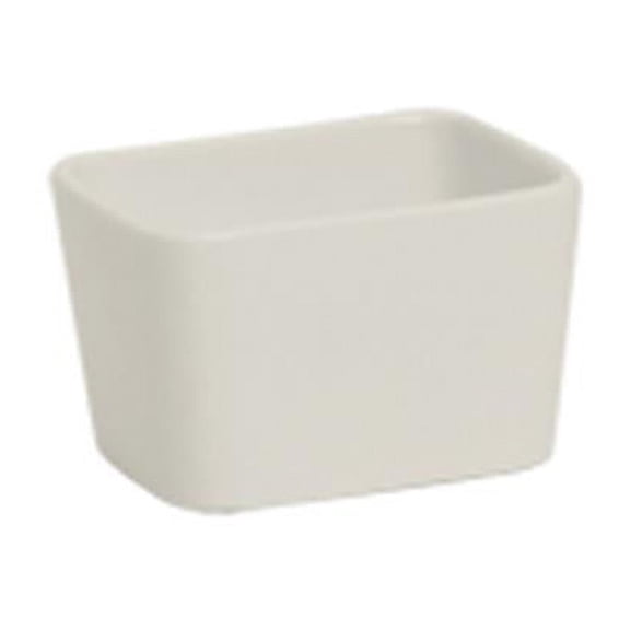 Tuxton AMU-104 Vitrified China Sugar Packet Holder Pearl White - 3.25 x 2.5 x 2 in. - 1 Dozen