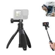 Mini Action Camera Selfie Stick Tripod, Quick Release Portable Vlog Handle for GoPro Hero 13-9 Max, DJI Osmo Action 6/5 Pro, Insta360 X5/Ace Pro 2