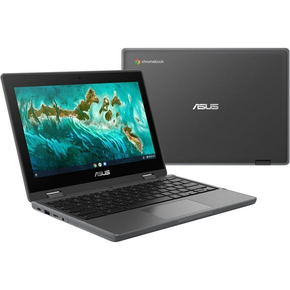 ASUS Rugged Laptop 11.6 HD Touchscreen 2-in-1 Intel N5100 4GB 32GB 4G LTE WiFi 6 Bluetooth Chrome OS Dark Gray