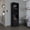 Black, variant on 12 - Bottle Wine Rack & Stemware Slots | Useful for Wine and Glass Display | Adds Aesthetic Appeal to Your Home