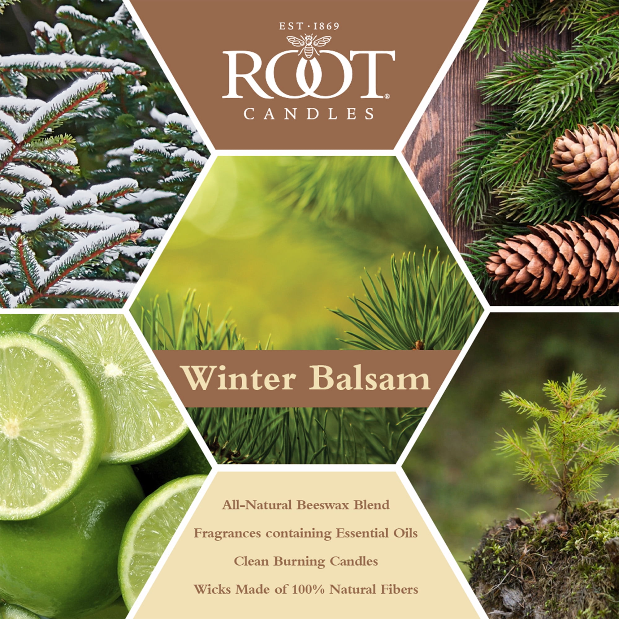 ROOT Candles Winter Balsam 10.5 oz Large Veriglass Jar