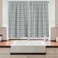 thumbnail image 2 of Ambesonne Abstract Kitchen Curtains, Symmetry Fashion Image, 55"x39", Pale Blue Grey, 2 of 3