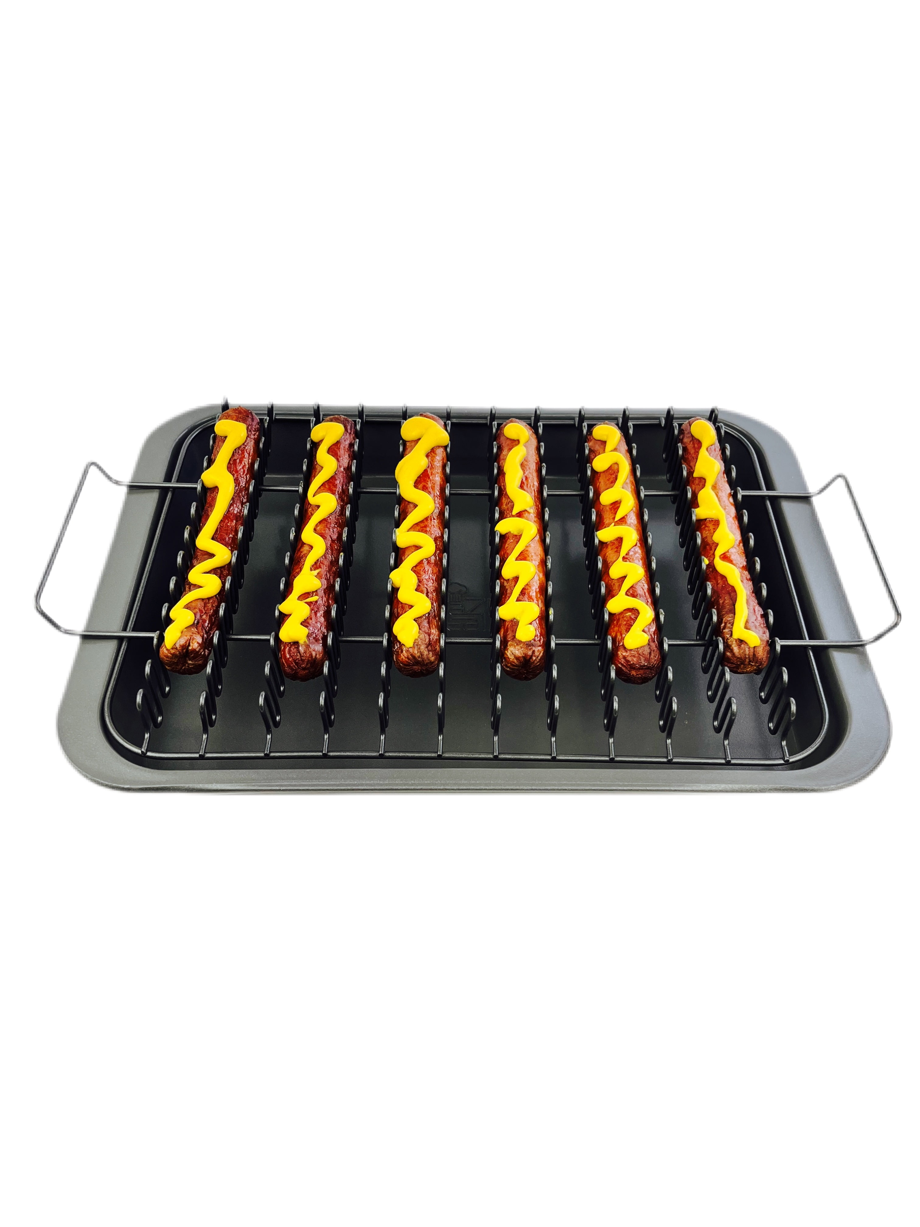 EaZy MealZ Square Bacon Rack and Crisper 3-pc Set Non-Stick for