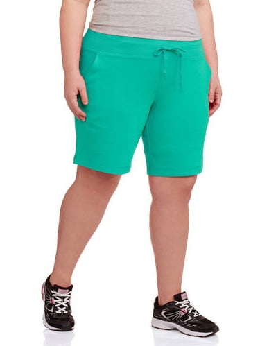 Danskin Now Women's Plus-Size French Terry Bermuda Shorts - Walmart.com