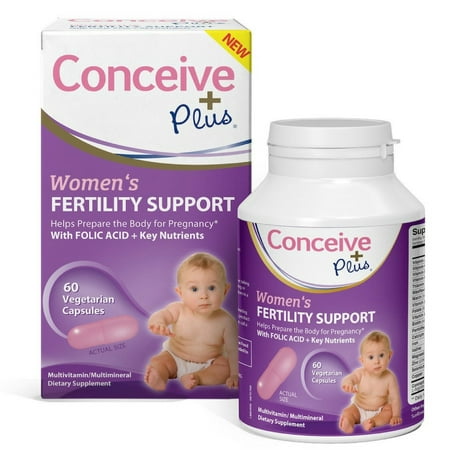 Conceive Plus Women's Fertility Support, 60 count (Best Vitamins For Men Trying To Conceive)