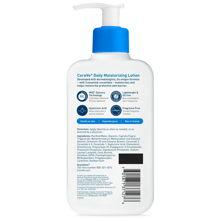 CeraVe Lightweight Hydrating Face & Body Moisturizer, Daily Skin