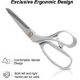 thumbnail image 3 of LAICAIW Fabric Scissors 8.5 Inch Heavy Duty Dressmaking Shears Sewing Tailor Scissors, Ultra Sharp All Metal Stainless Steel Craft Household Scissors for Cutting Fabric, Leather, and Raw Materials（S, 3 of 7