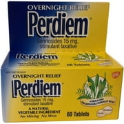 Perdiem Pills Overnight Relief, 60 Count (Pack of 6)