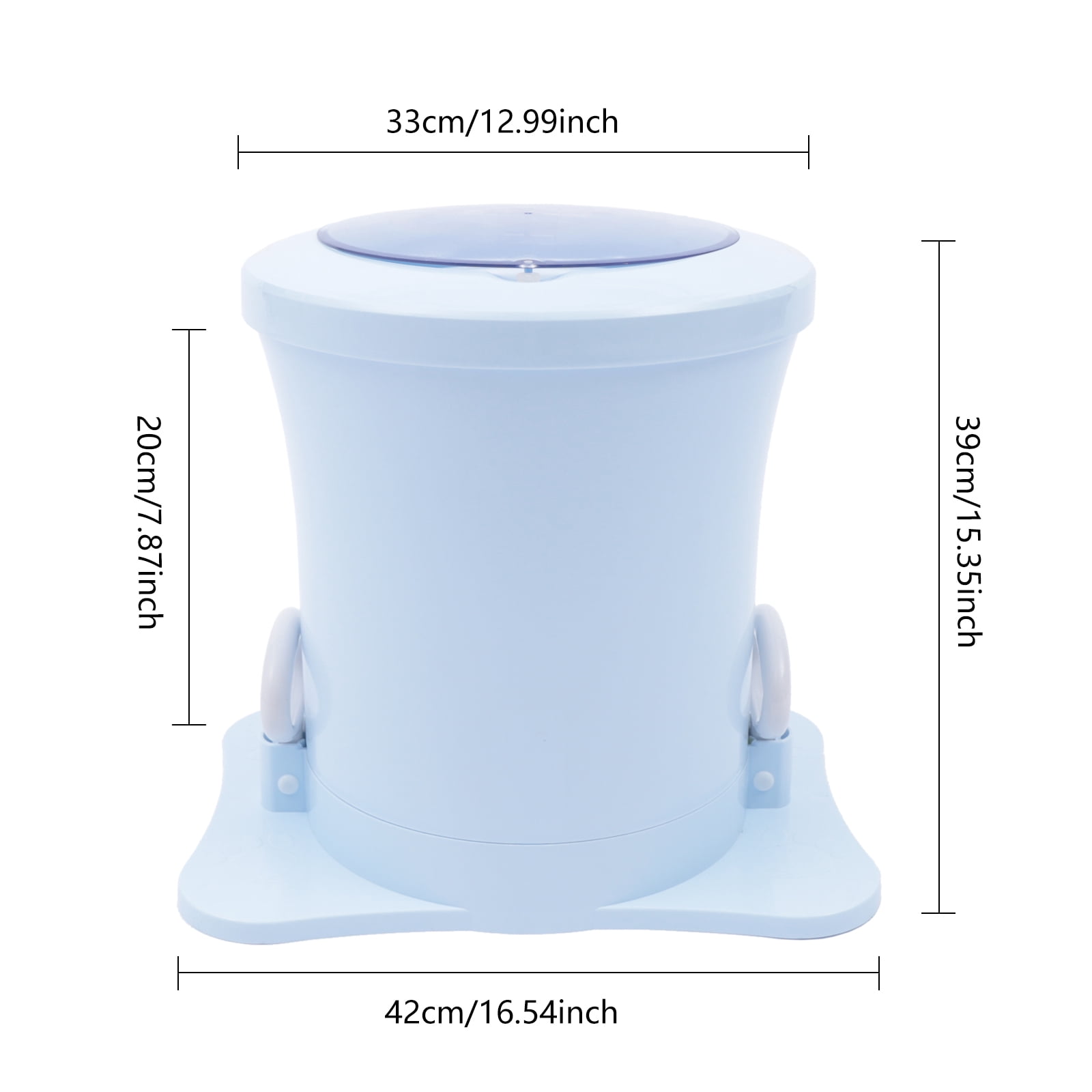 ChicHomey Portable ​​Manual Laundry Dryer,Mini Manual Dehydrator,Centrifugal Dehydration via Rope-Pull,Compact Lightweight for Camping, Apartments, Families​