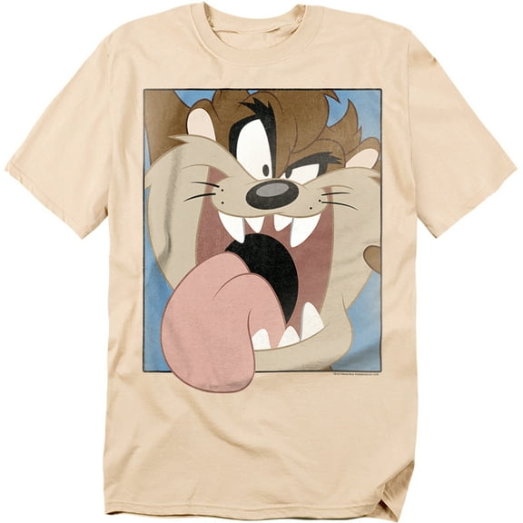 Looney Tunes T-Shirt Taz Closeup Unisex Graphic Tee For Men & Women