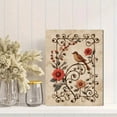 thumbnail image 2 of Qisvanset Bird Floral Canvas Wall Art 15.75x11.81 Inches, 2 of 8