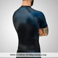 thumbnail image 2 of Hayabusa Geo Short Sleeve BJJ Rash Guard - Blue,X-Large, 2 of 6