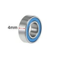 thumbnail image 3 of Uxcell Miniature Deep Groove Ball Bearings Double Seal Chrome Steel Blue Cover 6x12x4mm, 3 of 4