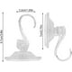 thumbnail image 2 of 4 ganchos de ventosa para colgar coronas, reutilizables, resistentes, para ducha, pared, ventana, baño, de plástico, para puertas de entrada, cocina, ducha, soporta hasta 22 libras., 2 of 5