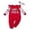 Watermelon Red-b, variant on AWZXDE Girls Seasonal Rompers Christmas Full Print Long Sleeve Romper with Matching Hat Santa Reindeer Holiday 2‑Piece Outfit White-a - 12-18 Months
