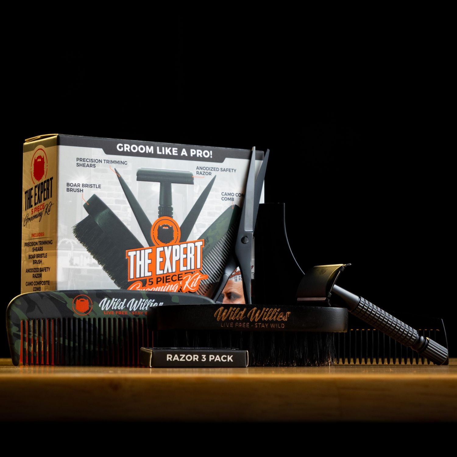 Wild Willies, The Expert Beard Grooming Kit, Beard Maintenance Tools, Kit