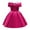 Hot Pink, variant on Black Cocktail Dress Plus Size Girls Dresses Tulle Bow Tie Back Puff Sleeve Party Holiday Spring Summer Dress for 6-16 First Birthday Outfit Girl Summer