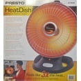 Presto Heat Dish Plus Parabolic Electric Heater, Black