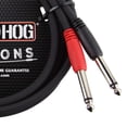 thumbnail image 3 of Cable Doble Mono 1/4 Pulgadas Pig Hog Negro 91.4 cm, 3 of 3