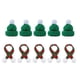 thumbnail image 1 of Matsuzay 5 juegos de sombreros de gnomo de múltiples opciones en varios diseños navideños sombreros de Navidad de mano de obra fina Barra de herramientas verde, 1 of 6