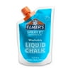 Elmer's Spray It! Outdoor Play Washable Liquid Chalk Refill Pouch, Blue, 1 Count