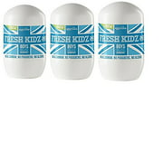 Keep it Kind Fresh Kidz Natural Roll On Deodorant 24 Hour Protection - Boys"Blue" 1.86 fl.oz. (3 Pack)