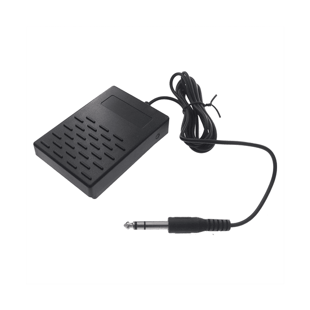 Interfaz de 3,5 Mm Pedal de Sostenido Compacto Pedal úNico Universal para Teclado ElectróNico de Piano Parte de BateríA Plegable ElectróNica