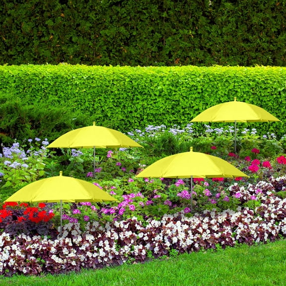 Toycle Plant Umbrella For Outdoor Plants Adjustable Sun Protection Umbrella Garden Umbrella For Planters Potted Plants Shade Cover For Planter Pot(L,metal)