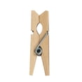 thumbnail image 1 of Pinzas de madera para colgar ropa, 100 unidades. Pinzas de madera para ropa, pinzas para manualidades, clips de madera para fotos., 1 of 8