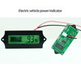 thumbnail image 2 of Eigraketly Indicador de nivel de carga de de coche, medidor de voltímetro LCD de y ácido de litio de 12V-48V, analizador indicador de Type7 NO7 Eigraketly GJ3514-03B, 2 of 6