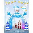 thumbnail image 2 of Arco inflable navideño con forma de muñeco de nieve Kalolary de 3,7 m con LED, 2 of 7