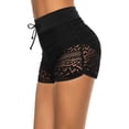 thumbnail image 2 of Women's Swim Shorts High Waisted Bathing Suit Lace Bottoms Swimsuit Boy Shorts Swimwear Bikini Board Shorts, 2 of 9