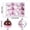 #1Pink, variant on Christmas Ornaments Ball 12PC/6cm Electroplated Painted Christmas Ball Set