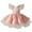 Pink, variant on Coerni Toddler Baby Girls Feather Flying Sleeve Pearl Gown Dress Tutu Fluffy Princess Dress Summer Wedding Party Dresses