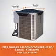 thumbnail image 6 of Modern Leisure Basics Universal Air Conditioner Cover, Mesh Topper, 36" Square, Black, 6 of 13