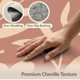thumbnail image 5 of ODIKA 5'x7' Warm Terracotta Blossom Elegance Design Washable Area Rug Minimalist Floral Patterns for Modern Decor for Guest Room, Lounge, Apartment, Non-Slip Low Profile, Stain Resistant, 5 of 6