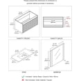 thumbnail image 5 of Blossom Paris 36" Floating Vanity | Metal Grey | Ceramic Sink & Mirror | Wall Mount | Soft-Close Drawer, 5 of 6